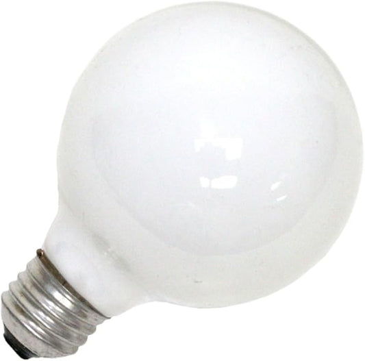 Sylvania Double Life 40 Watt Vanity Light Bulbs 1 Pack - Incandescent E26 Medium Base Globe Bulbs for Bathroom, Dimmable G25 Type G Round Vanity Bulbs 40W, 120V Soft White Warm White 3000 Hour