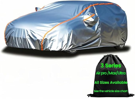 Outdoor Durability Hatchback Car Cover Waterproof All Weather Heavy Duty Full Exterior Cover Fit Hatchback Golf GTI Vw Beetle Under 178"