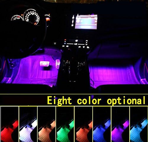 Car LED Strip Light, Uniwit 4 Pcs Multicolor Music Car Interior Atmosphere Lights for Car TV Home with Sound Active Function,Remote Control and Smart USB Port (48 LED-USB Port)