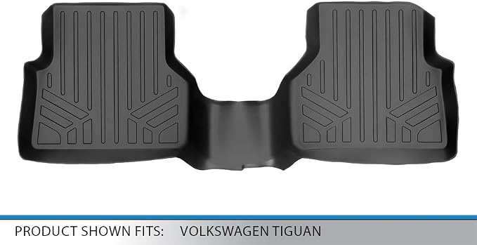 SMARTLINER Custom Fit Floor Mats 2nd Row Liner for 2009-2017 Volkswagen Tiguan