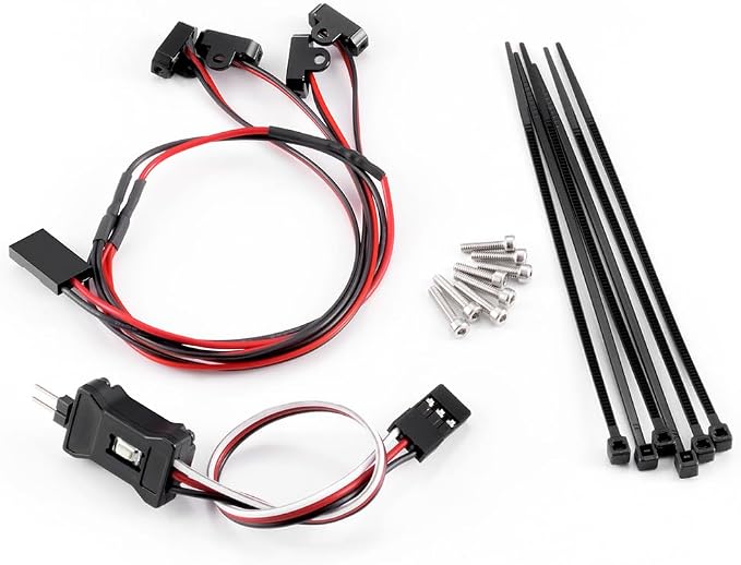 MORLORDY M1.4 M2.0 RC Rock Lights Kit with Controller - RC Chassis Underglow Lights for TRX4M Ascent18 FCX24 FCX18 1/18 RC Crawler Cars Upgrade Parts