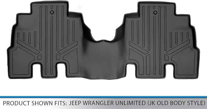MAXLINER Floor Mats 2nd Row Liner for 2014-2014 Jeep Wrangler