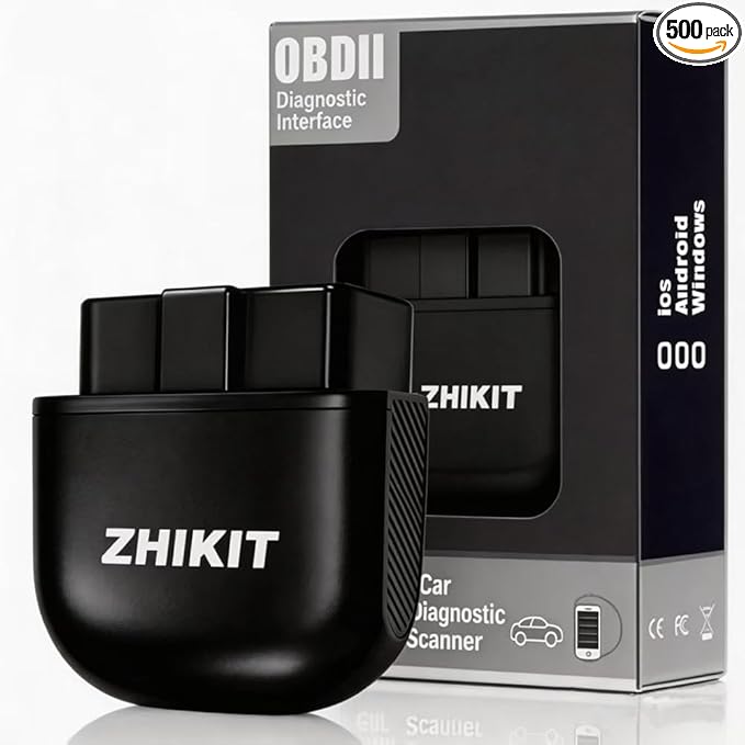 OBD2 Scanner Bluetooth for iPhone/Android-Auto Diagnostic Tool | 1.Compatible with iOS and Android 2.No software subscription fees 3.Supports OBD2-compliant vehicles (1996 and newer)