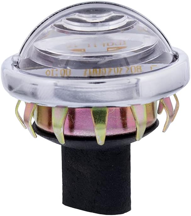United Pacific 39995B 4 LED Rounded License Light, 1 ½” Diameter, Steel Housing, Easy Push-On Install, Bright White LED Light – 1 Unit