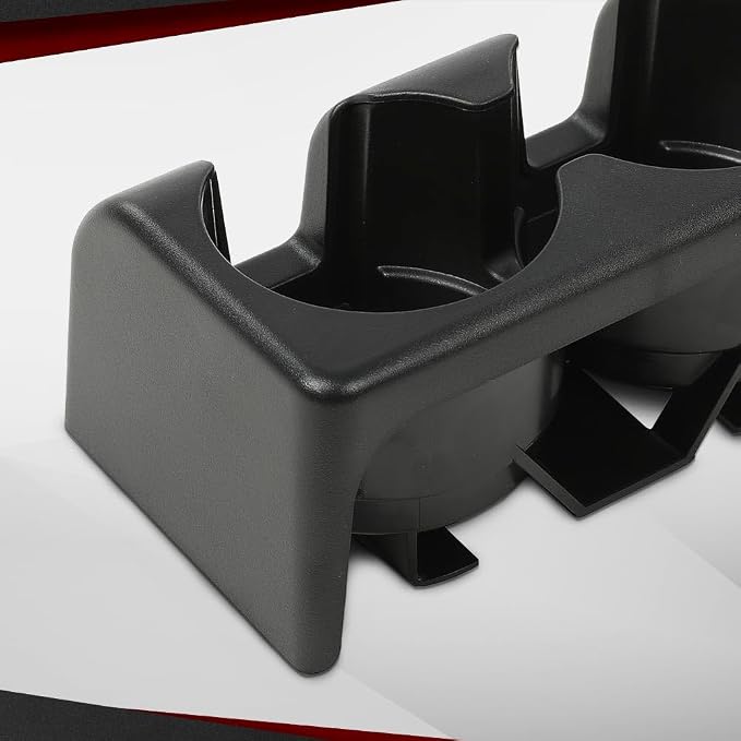 CROSSDESIGN Front Rear Bench Seat Dual Cup Holder Center Console Insert | Compatible with Chevy Colorado/GMC Canyon 2004-2012 19256630 89039574 89039575 19121876