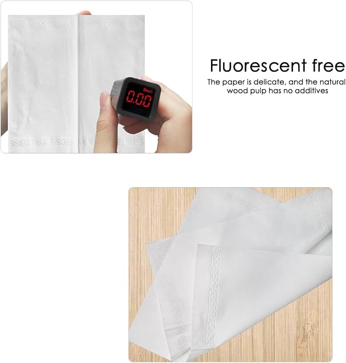 Car Tissue Refills, 300 Sheets Disposable Soft Facial Tissues Napkin, Travel Size Pack for Car Visor Tissue Holder or Purse, 50 Sheets per Pack