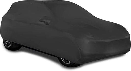 WinPower Indoor Car Cover SUV Stretch Dustproof Protection Full Car Cover for Underground Garage, Car Show, Black