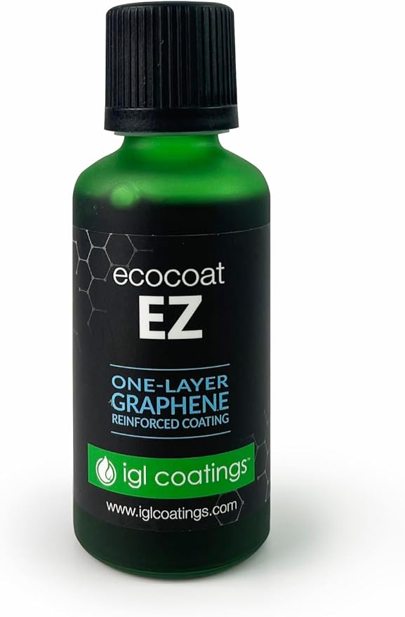 IGl Ecocoat EZ, One Layer Graphene Coating (50ml) - 8H Intry Level Ceramic Coating - Paint, Wheels, Window safe!