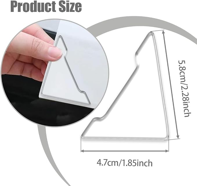 4PCS Car Door Guard Protector, Car Door Edge Guard, Anti-Collision Vehicle Side Corner Protector, Auto Accessories Self-Adhesive Auto Edge Protection Cover Fit for Most Vehicle (Transparent)
