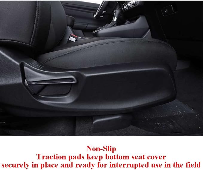EKR Car Seat Covers for Honda CRV 2023-2026 Neoprene Full Set | Custom Fit for Honda CRV 2023 2024 2025 2026 Easy-Wipe Protection,Waterproof Pet-resistant,Neoprene(Black)