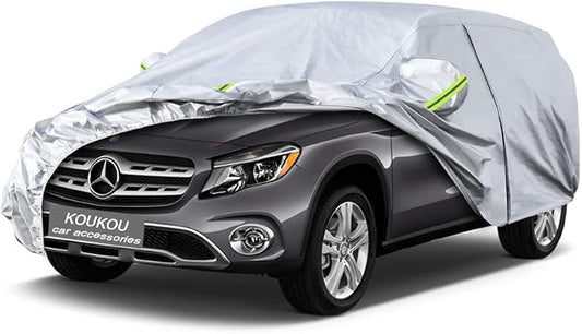Koukou 6 Layers Car Cover Custom Fit 2013-2025 Mercedes Benz GLA200 GLA250 GLA35 45, Waterproof All Weather for Automobiles Sun Rain Dust Snow Protection. (from US Warehouse, Within 3-7 Days)