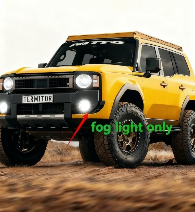 Termitor 2026 Upgraded 9008/H13 Bulbs, 15X Brighter Off Road Fog Lights | 90,000LM 6500K Cool White H13 9008 Light Bulb for UTV ATV Trucks, 3 Minute Installation, IP68 Waterproof, Pack of 2