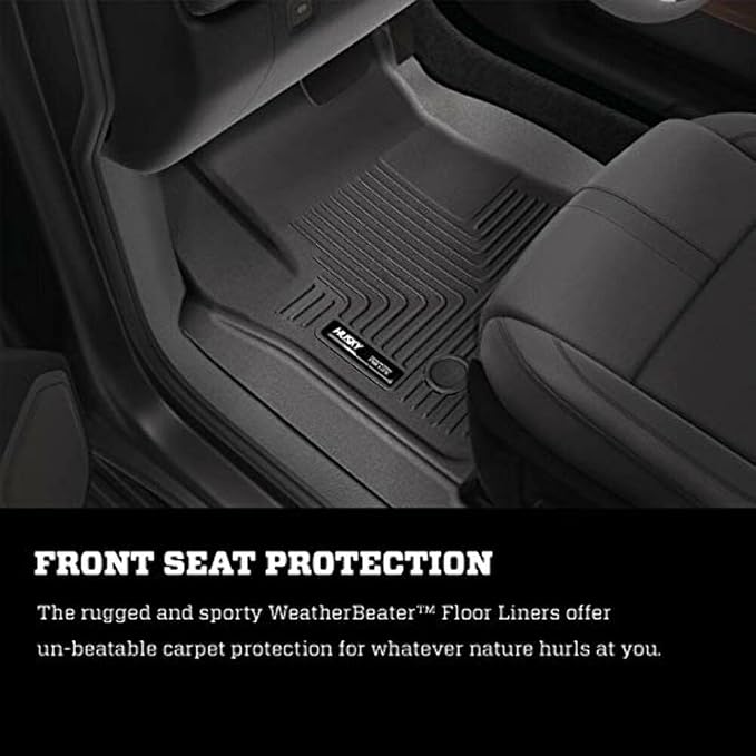 Husky Liners Weatherbeater Floor Mats | Fits 2019-2026 Nissan Altima | Front & 2nd Row, 3-pc Black - 99381