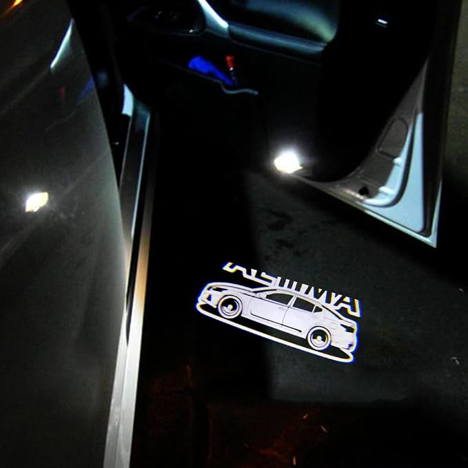 2PCS LED Car Door Logo Lights Projector Compatible with Altima 2002-present Puddle Lights Ghost Shadow Light Kit Car Accessories (Altima)