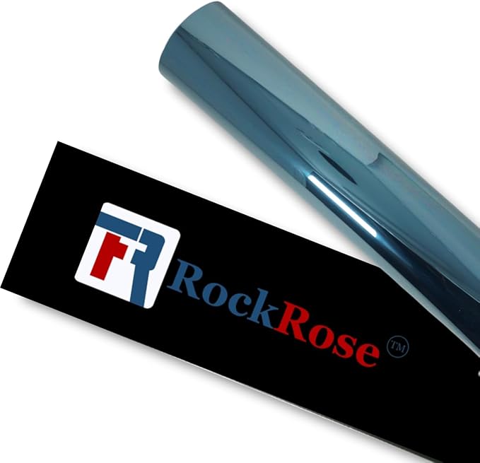 RockRose 75% Nano Ceramic Car Window Tint 40 in x 25FT 2PLY Privacy Film Heat Block, 99% UVR, and 85% IRR Block for Auto or Home Strong Adhesive, Easy Shrink, Plotter Friendly - Charcoal