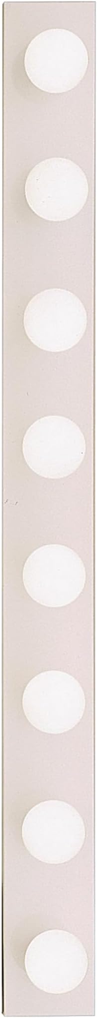 Kichler 8-Light Linear Bathroom Vanity Light Fixture, 48" Chrome Bath Bar for Mirror Lighting with 60W Medium Base Bulbs, Modern Transitional Style (48" W x 4.25" H x 2" D), 626CH