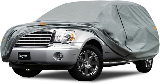 Kayme Heavy Duty SUV Car Cover Custom Fit Chrysler Aspen Waterproof All Weather for Automobiles, Full Exterior Covers Sun Rain UV Protection.（Deliver About 3-10 Days）