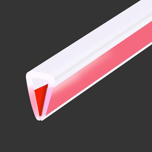 Clear Rubber Edge Trim, Flexible Baby Proof Edge Protector for Sharp Edge, 1/8" U Channel Edge Trim, Self-Adhesive Edge Guards for Glass, Plywood and Sheet Metal Parts, 20Ft, Transparent Color