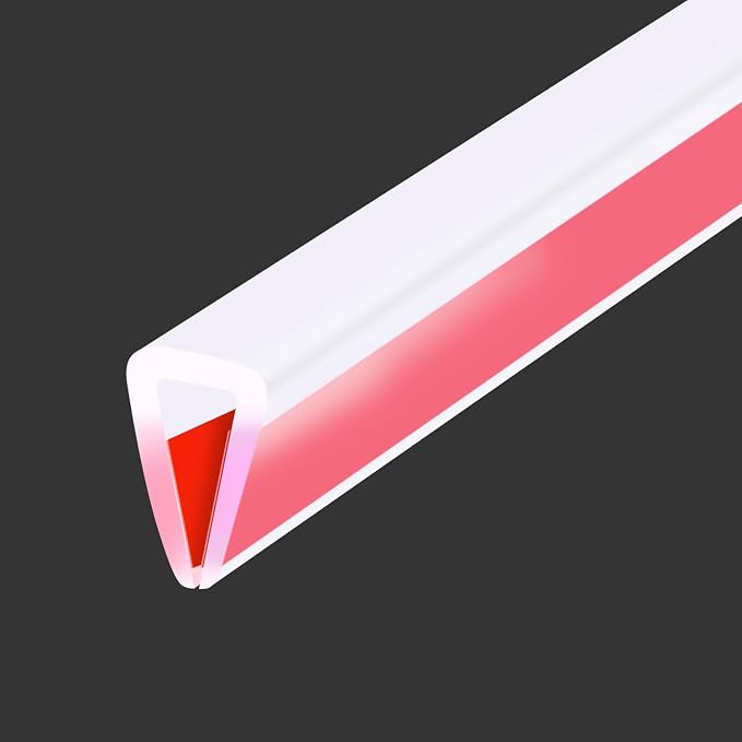 Clear Rubber Edge Trim, Flexible Baby Proof Edge Protector for Sharp Edge, 1/8"(3mm) U Channel Edge Trim, Self-Adhesive Edge Guards for Glass, Plywood and Sheet Metal Parts, 10Ft, Transparent Color