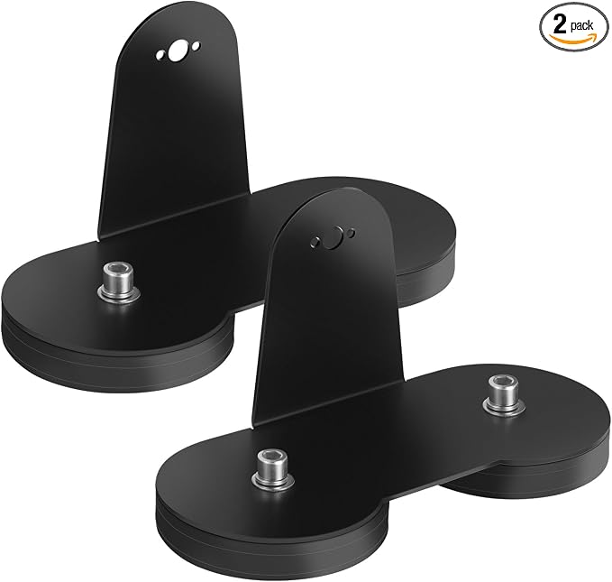 Magnetic Light Bar Mounting Brackets, AKD Part 2PCS Powerful LED Light Magnetic Base Sucker Holder Universal Side-Mounted Brackets Kit for Straight Curved Light Bar on Hood Roof