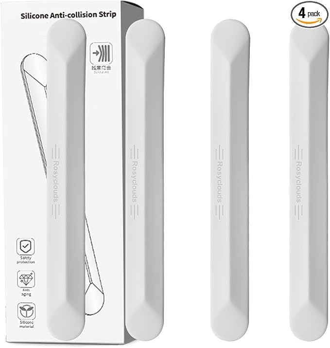 muekzu Silicone Car Door Edge Guard Trim Molding Crash Scratch Protector Scratch Guard for Car,Sedans,Truck,SUV 4PCS(White)