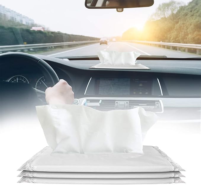 Gatherfun Car Tissue Refills Facial Tissue Packs for Car Sun Visor, Paper Napkin Holder, Visor Tissue Box Holder 3-ply 26Bags 24pcs/bag