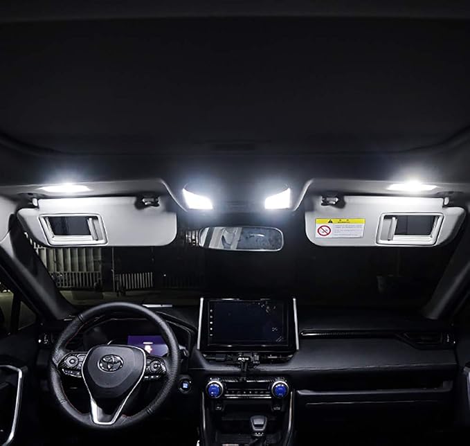 AWALITED 10pcs RAV4 Interior LED Lights Kit Super Bright LED Map Dome Light Bulbs for 2016 2017 2018 2019 2020 2021 Toyota RAV4 all models