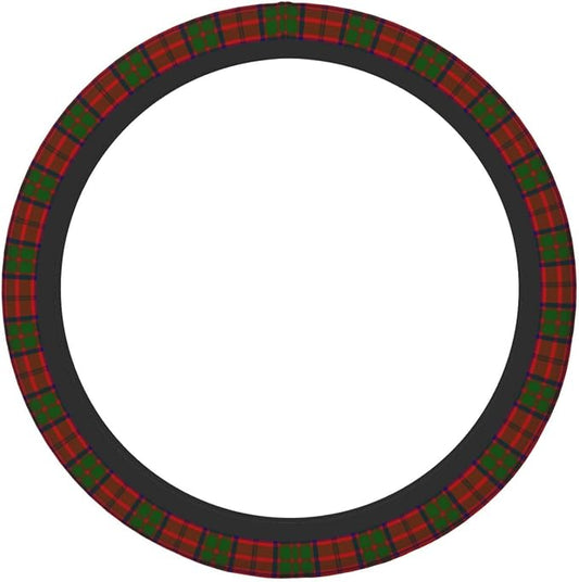 Thickened Elastic Steering Wheel Cover, Grant Tartan red Green Plaid Ultra, Soft, Breathable, Fit for Cars, SUVs, Trucks, Stylish Comfortable Grip