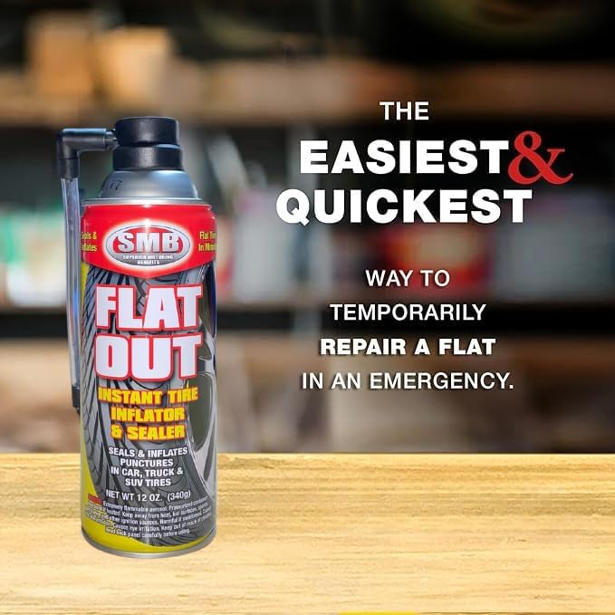 Flat Out Tire Inflator Sealer (1, 12)