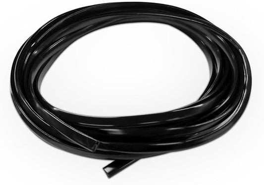 Car Door Edge Guards 32.8ft, Universal U-Shaped PVC Trim Strip Chrome Tape Self-Adhesive, Scratch Resistant Automotive Door Edge Molding Protection for Cars Truck SUV Weatherproof(Black-10M)