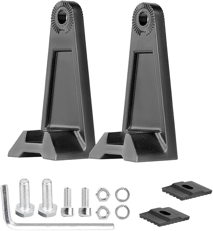2PCS LED Light Bar Mounting Brackets, Adjustable Side Bracket Kit, Slide Base Bottom Mount Universal for Work Light Bars, LED Pod (902-4)