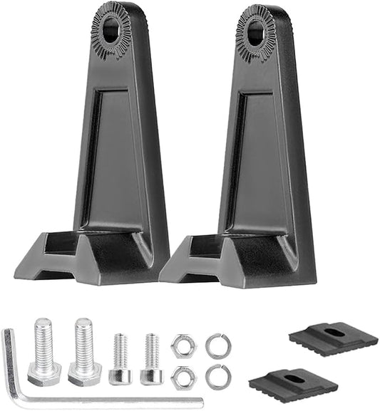 2PCS LED Light Bar Mounting Brackets, Adjustable Side Bracket Kit, Slide Base Bottom Mount Universal for Work Light Bars, LED Pod (902-4)
