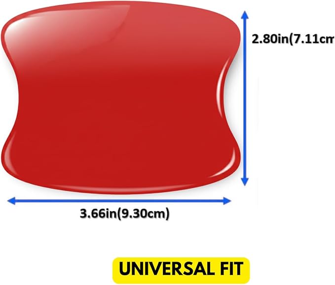 Door Handle Cup Protector 4-Pack Red Made with 3M