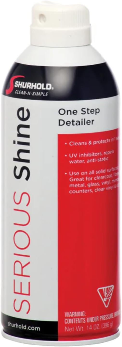 Shurhold Serious Shine Quick Detailer – All-Surface Spray Polish with UV Protection - 14 oz