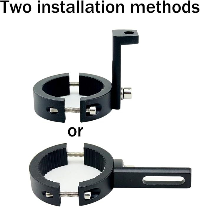 Motorcycle Spotlight Mount Brackets, Motorbike Tube Clamp Turn Signal Mounting Clamp Fog Light Holder for 1.5"-2.36" ATV UTV Roll Bar (2 Pcs)