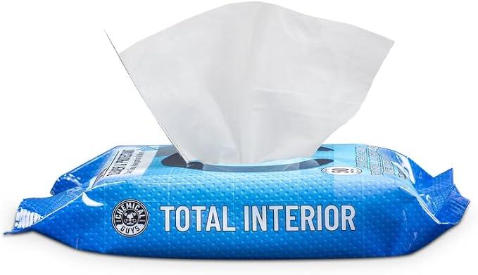 Chemical Guys PMWSPI22050 Total Interior Cleaner & Protectant Wipes Mega 100 Pack, Safe for Cars, Trucks, SUVs, Jeeps, Motorcycles, RVs & More ( 50 Ct)