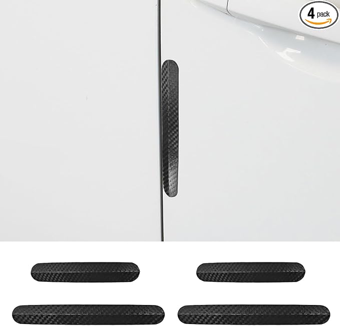 4PCS Car Door Edge Guard, Anti-Collision Automotive Rearview Mirror Protector Trim Strip, Universal Anti-Scratch Vehicle Body Bumper Protective Accessory for SUV, Truck(Hard)