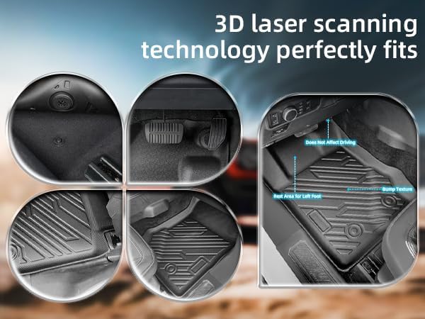 13pc Floor Mats & Door Sill Guards for 2021-2025 2026 Ford Bronco 4-Door, All-Weather TPE Liners, Cargo & Backrest Protectors, Lower Storage Mat, Black (Not for Sport/2-Door)