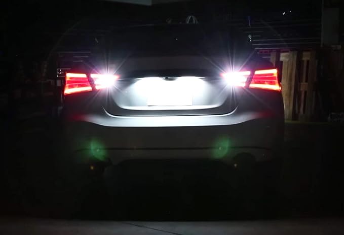 iJDMTOY OEM-Fit 3W Full LED License Plate Light Kit Compatible With Nissan Altima Maxima Murano Rogue/X-Trail T32, Infiniti EX35 FX35 QX50 QX70, Powered by 18-SMD Xenon White LED
