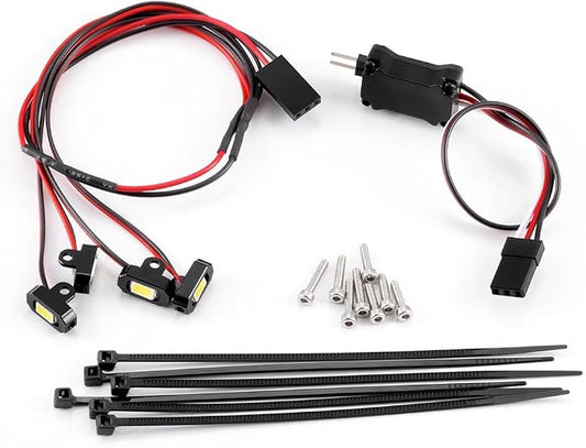 MORLORDY M1.4 M2.0 RC Rock Lights Kit with Controller - RC Chassis Underglow Lights for TRX4M Ascent18 FCX24 FCX18 1/18 RC Crawler Cars Upgrade Parts