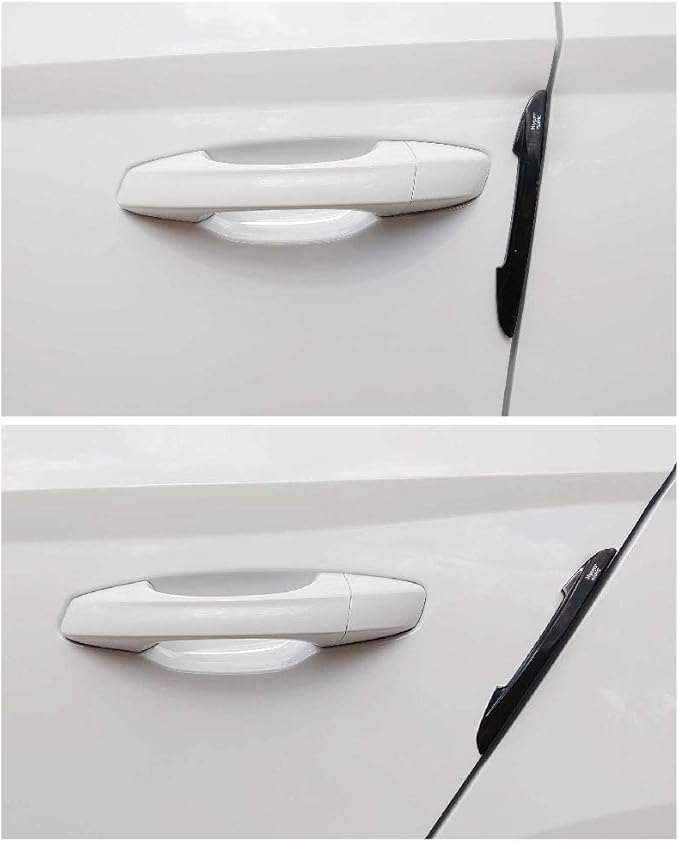 Hypersonic Black Car Door Edge Guard Trim Molding Crash Scratch Protector 2Pcs