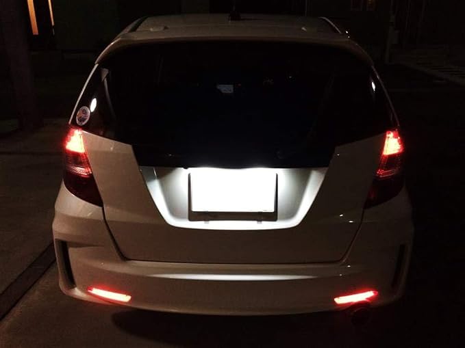 iJDMTOY OEM-Fit 3W Full LED License Plate Light Kit Compatible with Honda Accord Sedan, Civic Coupe, Fit CR-V Element Crosstour Odyssey Insight HR-V, Powered by 18-SMD Xenon White LED