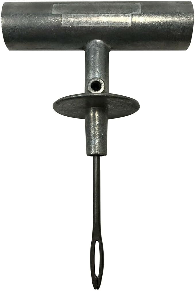 Die-Cast T-Handle Tire Plug Repair Set - Steel Replaceable Split Eye Needle & Probe