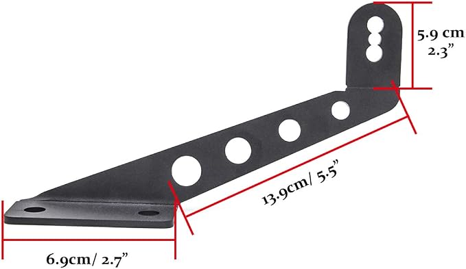 32 Inch Hood LED Light Bar Mount for Jeep Wrangler JL JT 2018-2023 | Heavy Duty No-Drill 32" Hood Light Bar Bracket, Anti-Rattle Steel, 1 Pair for Jeep Wrangler JLU Gladiator JT