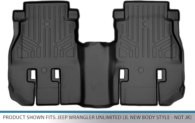 MAXLINER Custom Fit Floor Mats 2nd Row Compatible with 2018-2018 Jeep Wrangler