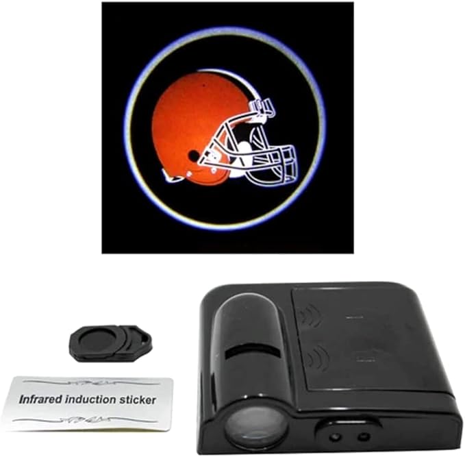 Sporticulture American Football Michigan Wolverines Car Door Lights Logo Shadow Display - Officially Licensed NCAA Car Accessories - Show Your Team Pride - Battery Powered, Universal Fit