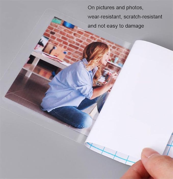 Clear Contact Paper Roll 17.7'' x 314.9'' Clear Glossy Self-Adhesive Film Cover Removable Protective Film Transparent Liners Drawers Shelves Kitchen Cabinets Desks Fridge Roll