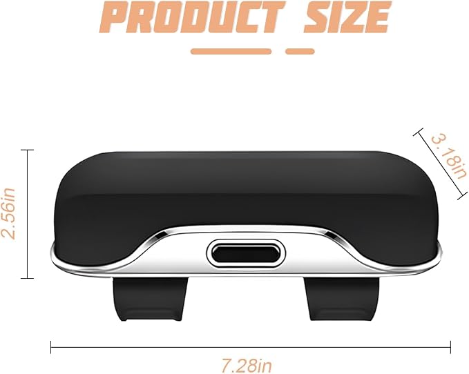 zipelo Sunglasses Holder for Car Sun Visor, Protective Automotive Eyeglasses Storage Case Hanger, Soft Vehicle Interior Glasses Organizer Box Accessories, Universal for SUV Sedan Truck (Black)
