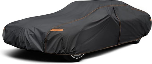 6 Layer Extra Large Sedan Car Cover Universal Fit for Buick Electra 225, Chrysler New Yorker, Chevrolet Caprice(71-76), Ford Thunderbird(72-76),Galaxie 500(65-67),etc. Fits Cars up to 225 Inch