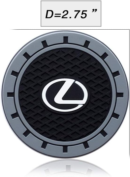 Car Cup Holder Coaster Compatible with Lexus RX ES GS LS NX RS GX LX RC LC RX350 is250 GX460, Auto Cup Holder Insert Coaster, 2PCS